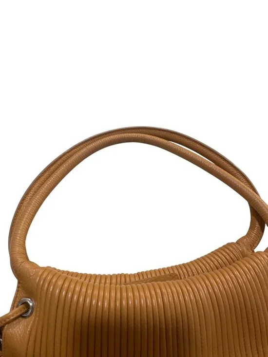 Bodhi wms handmade mustard leather large hobo shoulder bag 13'x13" SKU 10,014 - Picture 2 of 16